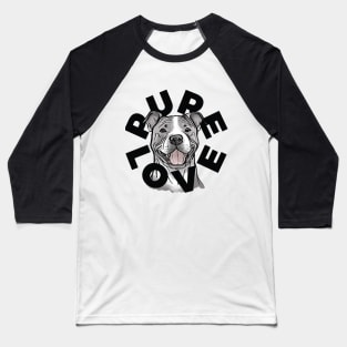 Pitbull Pure Love Baseball T-Shirt